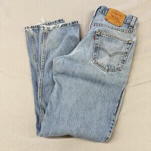 Vintage Levi’s 550 Mens Jeans W32 L36 Relaxed Fit USA Made 2001 Light Wash